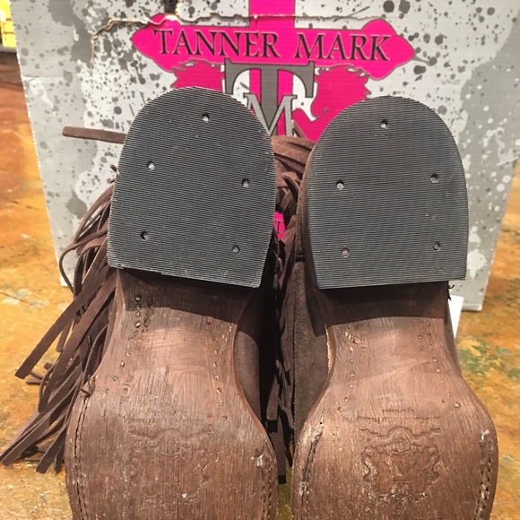Tanner Mark Suede Fringe Boot - Picture 4 of 5